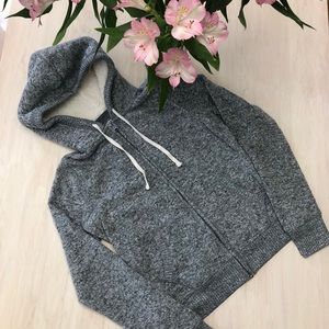 Juniors Fleece/Sherpa Hooded Sweatshirt